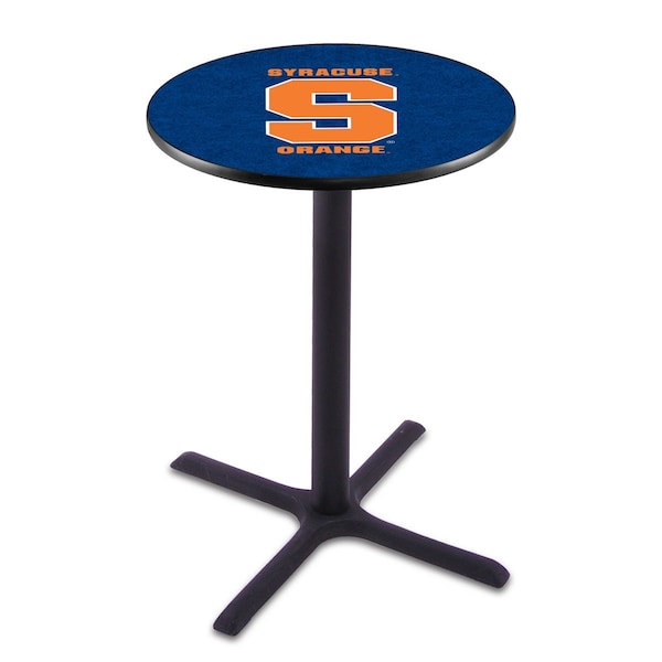 42" Blk Wrinkle Syracuse Pub Table